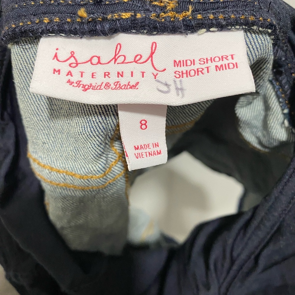 Maternity Denim Shorts - Picture 3 of 3